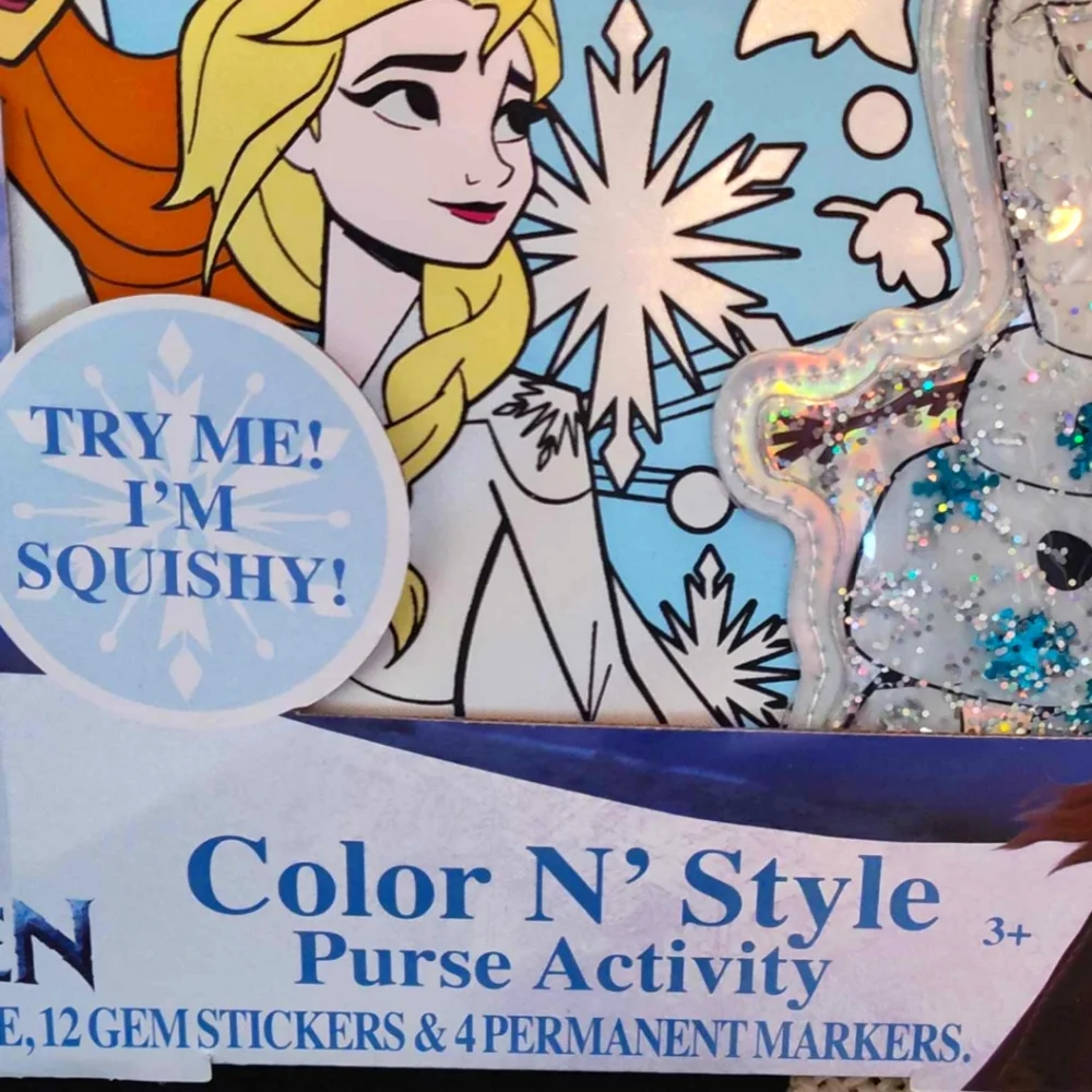 Disney's Frozen Color N' Style Activity Purse NWT